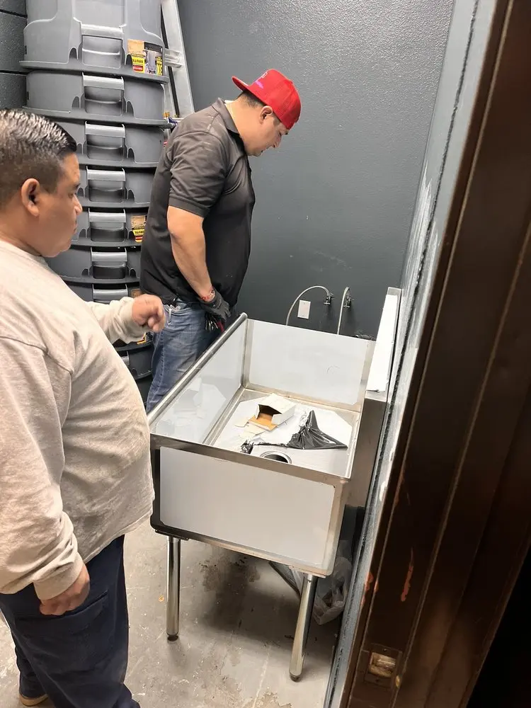 Commercial plumbing and sink installation in Peyton